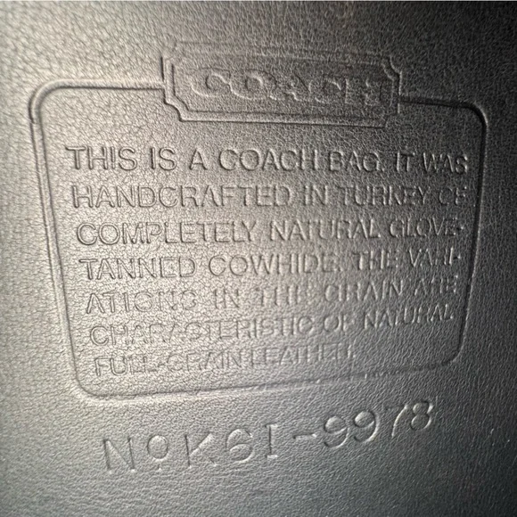 VTG Coach Navy Blue Sidepack Crossbody Shoulder Bag - Picture 12 of 15